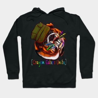 Semper Fi Marine Corps Crayon Eaters Unite, full color Hoodie